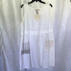 Sweet Jessie Linen 100% midi dress Sz S